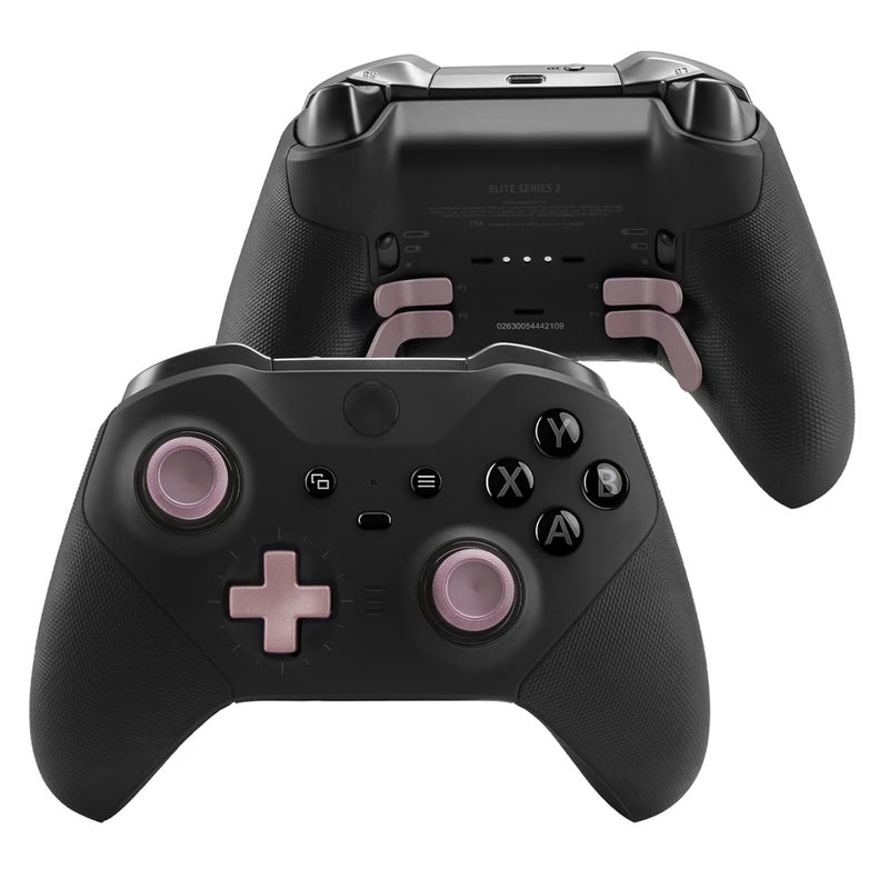VANPARK Accessories for Xbox One Elite Series 2 Controller(Model 1797), Metal Thumbsticks Paddles Joysticks Replacement Parts Kits Compatible with Xbox Elite Wireless Controller Series 2 Core(RosyBrown) - Image 3